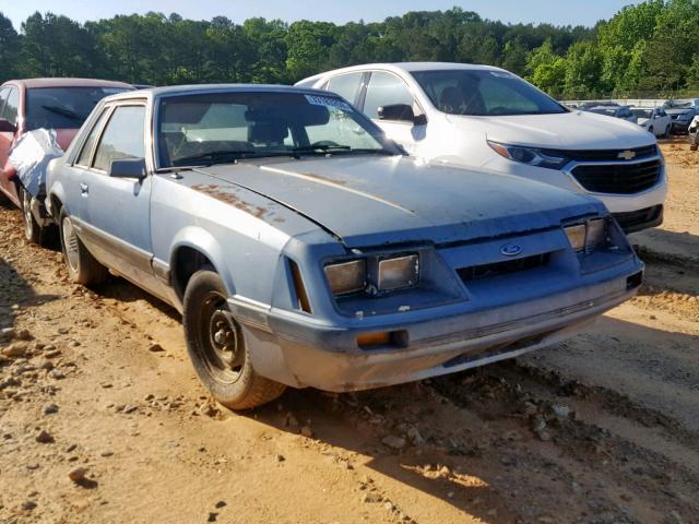 1FABP2632FF138975 - 1985 FORD MUSTANG LX BLUE photo 1