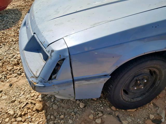 1FABP2632FF138975 - 1985 FORD MUSTANG LX BLUE photo 9