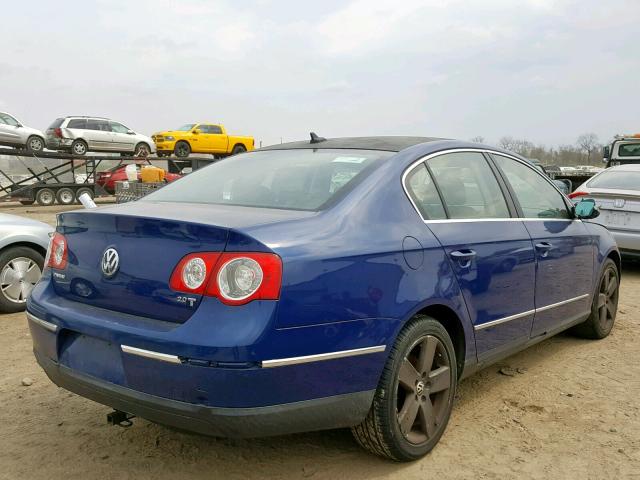 WVWAK73C98P104521 - 2008 VOLKSWAGEN PASSAT KOM BLUE photo 4