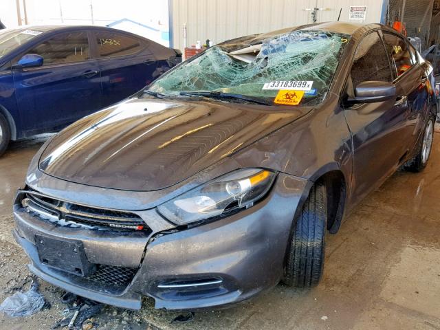 1C3CDFBB7FD128356 - 2015 DODGE DART SXT GRAY photo 2