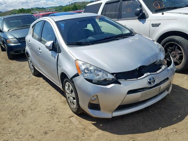 JTDKDTB30E1559586 - 2014 TOYOTA PRIUS C SILVER photo 1