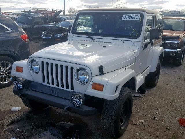 1J4FY49S6VP548043 - 1997 JEEP WRANGLER / WHITE photo 2