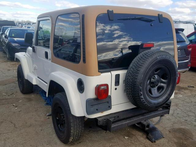 1J4FY49S6VP548043 - 1997 JEEP WRANGLER / WHITE photo 3