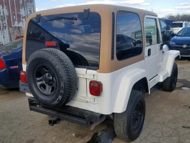 1J4FY49S6VP548043 - 1997 JEEP WRANGLER / WHITE photo 4