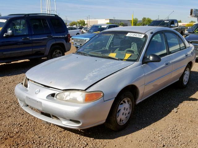 1MELM13P4VW625939 - 1997 MERCURY TRACER LS SILVER photo 2