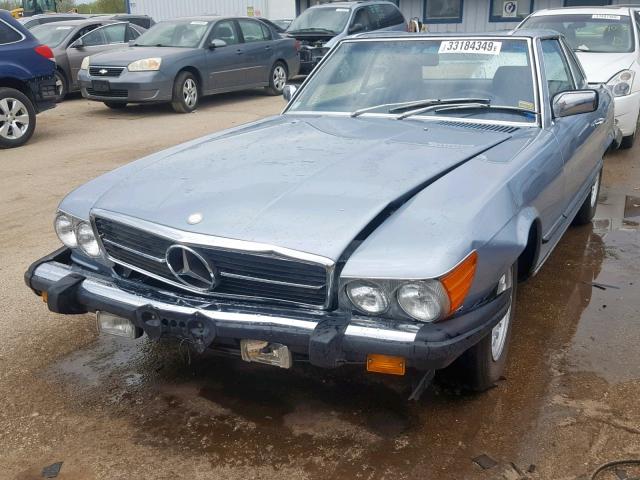 WDBBA45AXEA002174 - 1984 MERCEDES-BENZ 380 SL GRAY photo 2