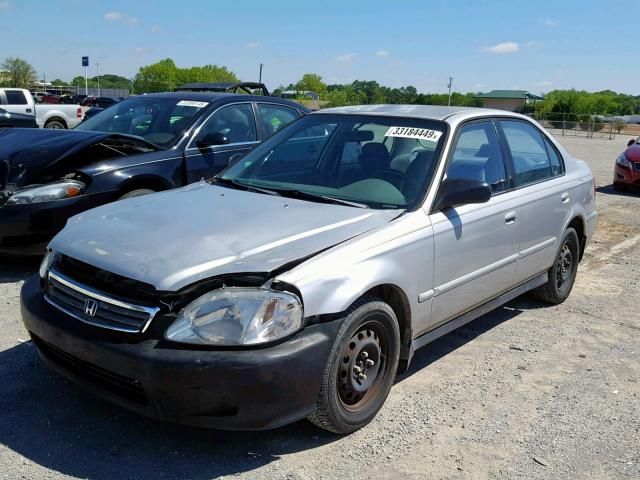 2HGEJ6617XH594941 - 1999 HONDA CIVIC BASE SILVER photo 2