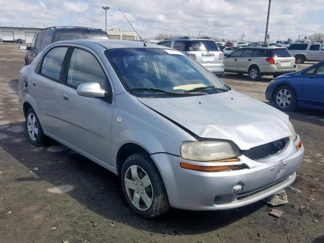 KL1TD566X6B648864 - 2006 CHEVROLET AVEO BASE ნაცრისფერი ფოტო 1