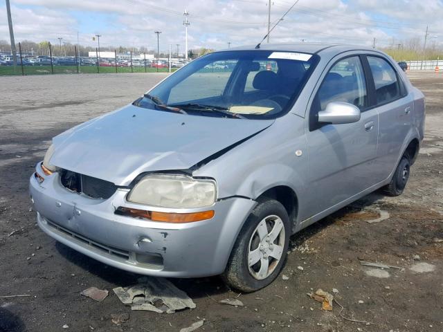 KL1TD566X6B648864 - 2006 CHEVROLET AVEO BASE ნაცრისფერი ფოტო 2