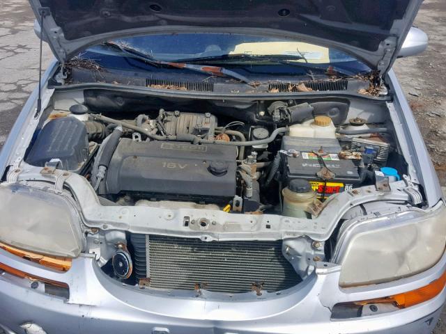 KL1TD566X6B648864 - 2006 CHEVROLET AVEO BASE ნაცრისფერი ფოტო 7