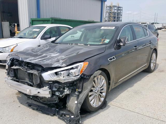 KNALW4D48F6017597 - 2015 KIA K900 BROWN photo 2