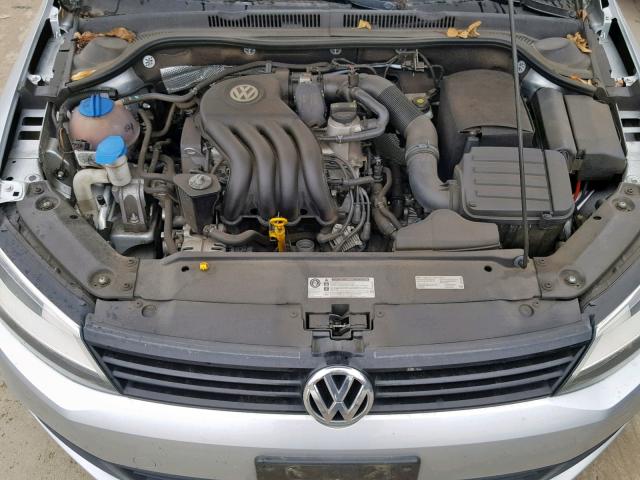 3VW2K7AJ8EM309879 - 2014 VOLKSWAGEN JETTA BASE SILVER photo 7