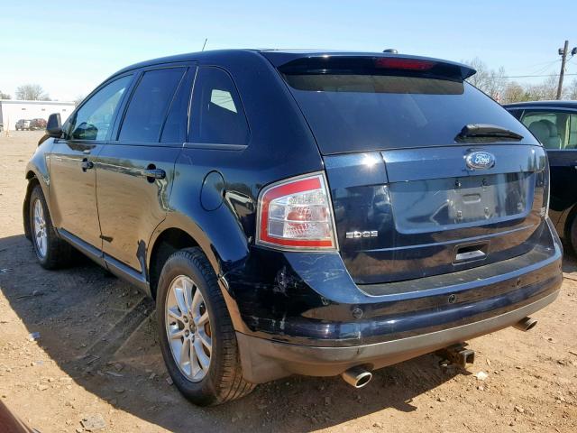 2FMDK48C69BA67601 - 2009 FORD EDGE SEL BLUE photo 3