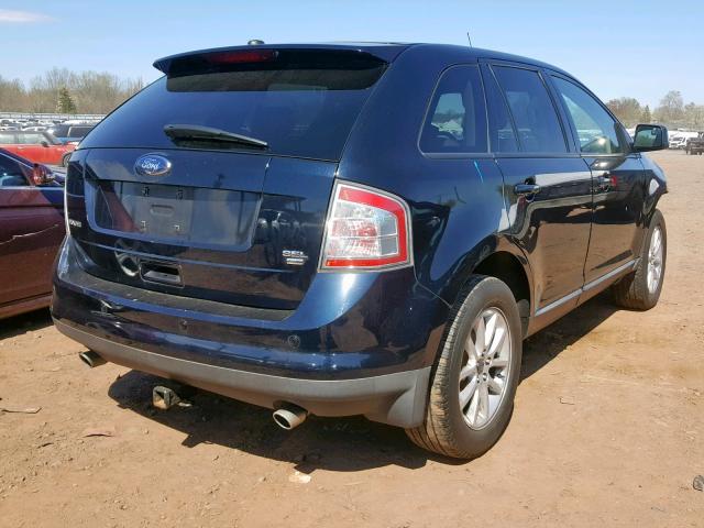 2FMDK48C69BA67601 - 2009 FORD EDGE SEL BLUE photo 4