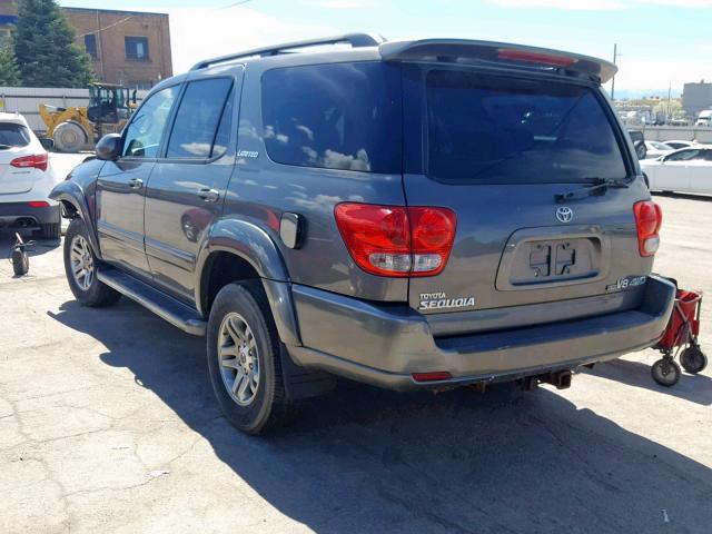 5TDBT48A76S261247 - 2006 TOYOTA SEQUOIA LI SILVER photo 3