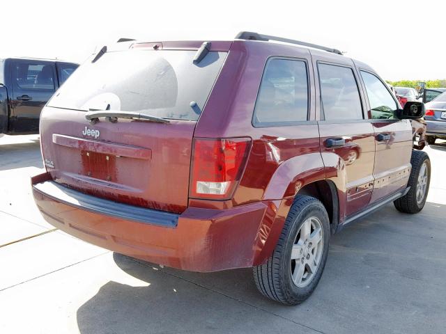 1J4GR48K86C367828 - 2006 JEEP GRAND CHER BURGUNDY photo 4