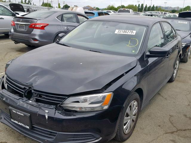 3VW2K7AJ7DM399024 - 2013 VOLKSWAGEN JETTA BASE 黑色 照片 2