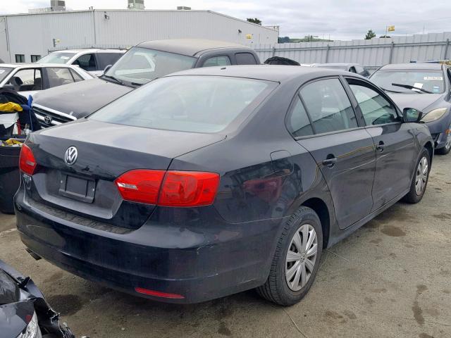 3VW2K7AJ7DM399024 - 2013 VOLKSWAGEN JETTA BASE 黑色 照片 4