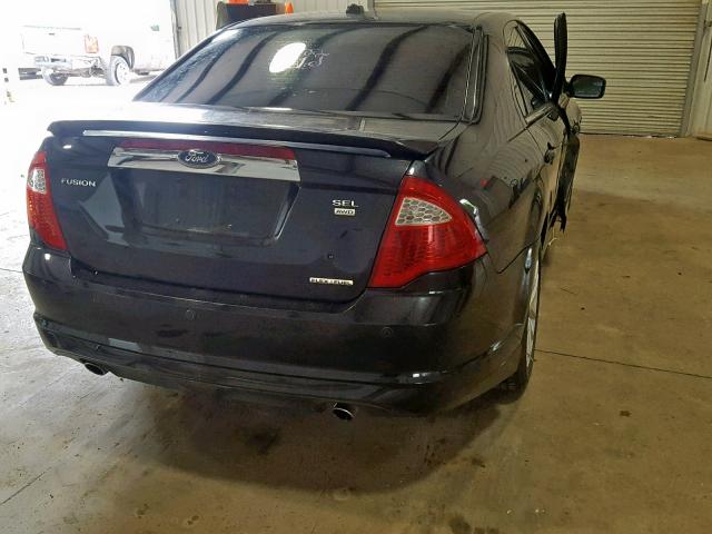 3FAHP0CG4BR190241 - 2011 FORD FUSION SEL BLACK photo 4