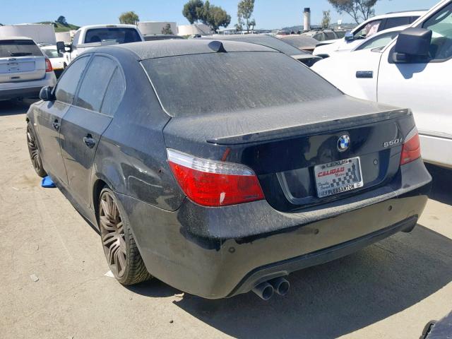 WBANW53548CT54233 - 2008 BMW 550 I BLACK photo 3