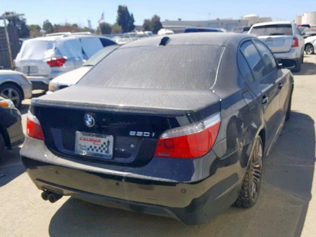 WBANW53548CT54233 - 2008 BMW 550 I BLACK photo 4