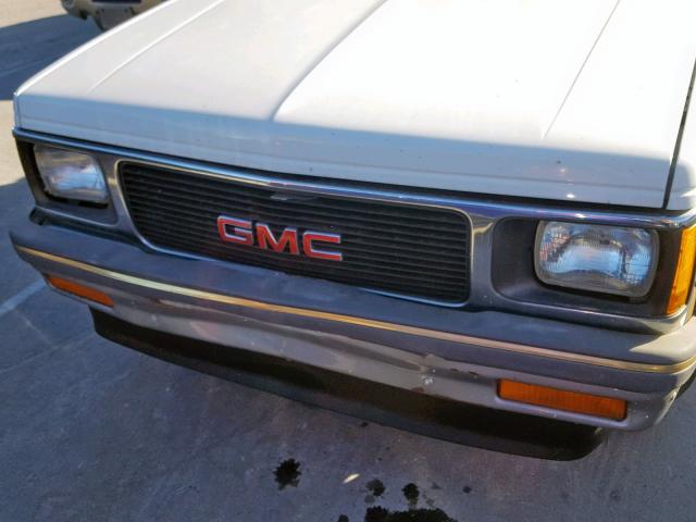 1GTCS19W0P0501078 - 1993 GMC SONOMA WHITE photo 9