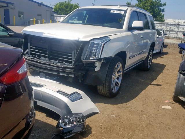 1GYS4NKJ5FR641420 - 2015 CADILLAC ESCALADE P WHITE photo 2