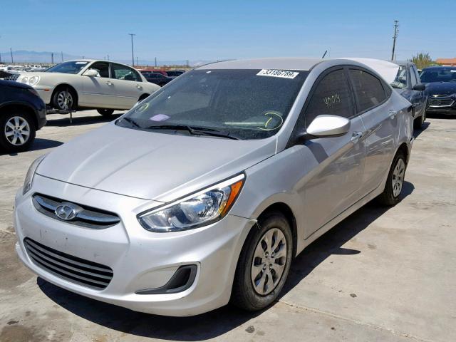 KMHCT4AE2GU137803 - 2016 HYUNDAI ACCENT SE SILVER photo 2