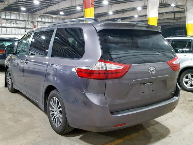 5TDYZ3DC0KS004743 - 2019 TOYOTA SIENNA LIM GRAY photo 3