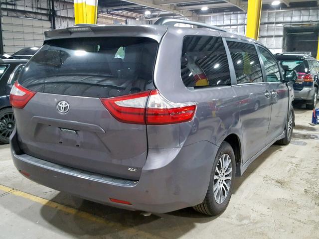 5TDYZ3DC0KS004743 - 2019 TOYOTA SIENNA LIM GRAY photo 4