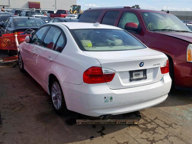 WBAVC53587FZ77974 - 2007 BMW 328 I SULE WHITE photo 3