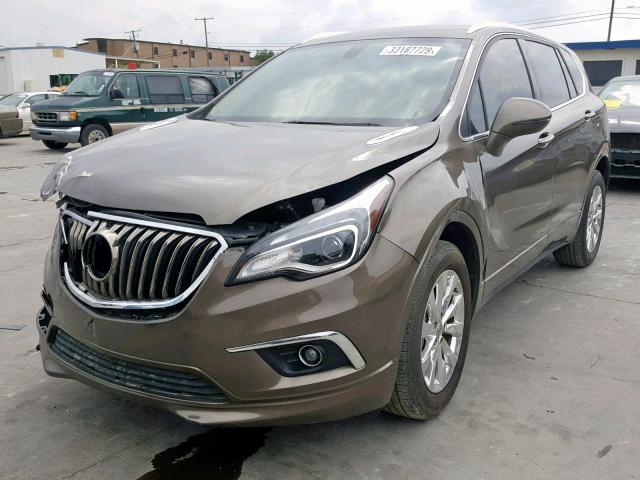 LRBFXBSA7HD125636 - 2017 BUICK ENVISION E BROWN photo 2