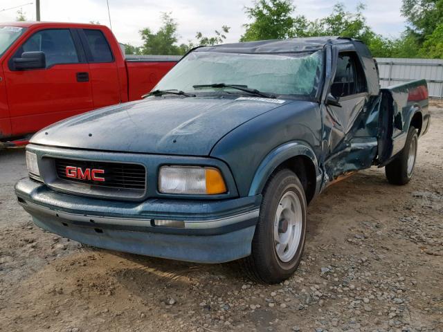 1GTCS19XXT8500864 - 1996 GMC SONOMA GREEN photo 2