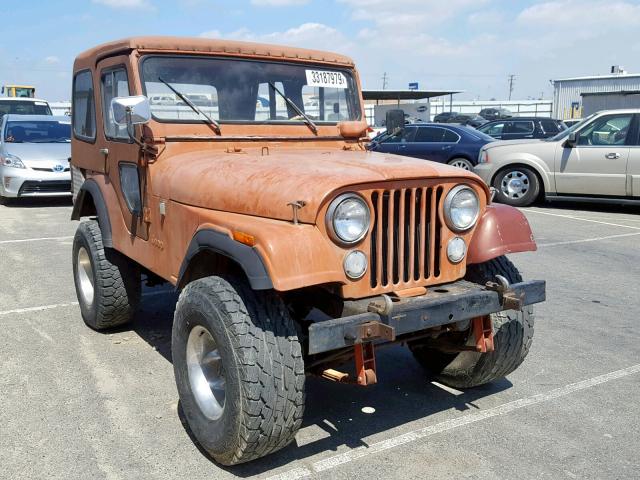 J5F83AH016085 - 1975 JEEP CJ5 ORANGE photo 1