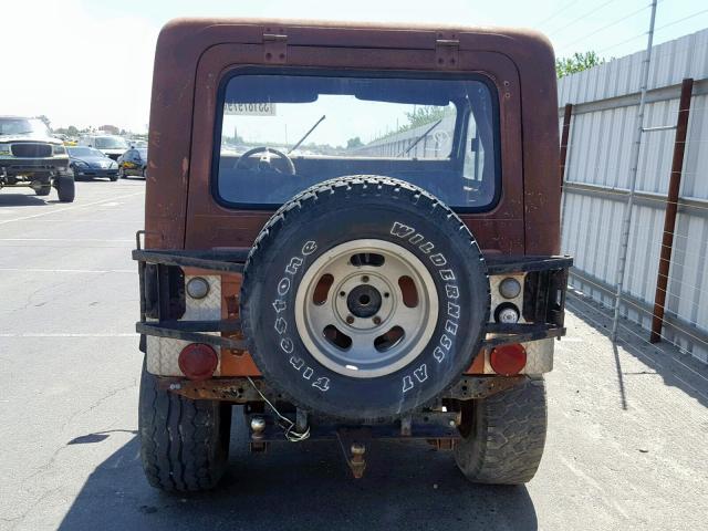 J5F83AH016085 - 1975 JEEP CJ5 ORANGE photo 6