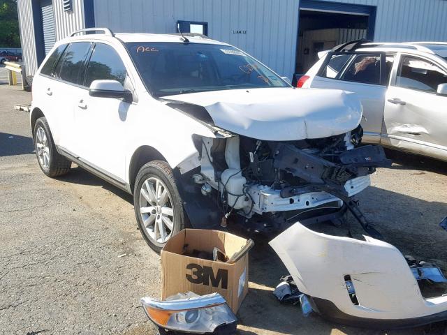 2FMDK3JC0DBC25704 - 2013 FORD EDGE SEL WHITE photo 1