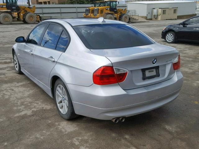 WBAVC535X7FZ73604 - 2007 BMW 328 I SULE SILVER photo 3