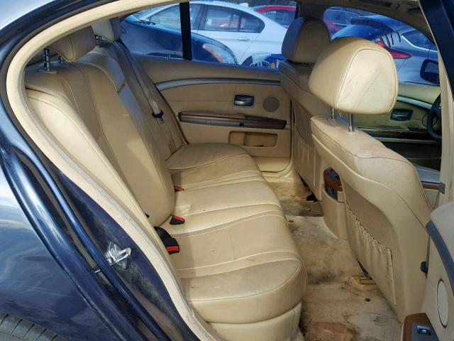 WBAGL63442DP56284 - 2002 BMW 745 I BLUE photo 6