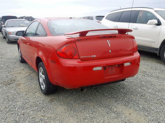 1G2AL18F387102894 - 2008 PONTIAC G5 RED photo 3