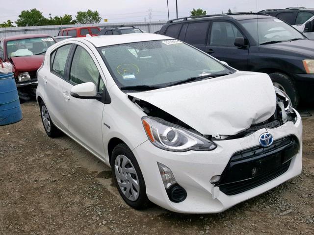 JTDKDTB31F1106028 - 2015 TOYOTA PRIUS C WHITE photo 1