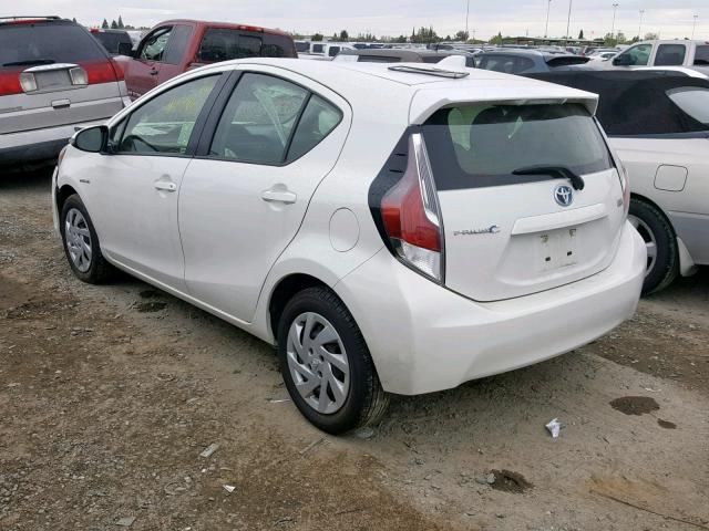 JTDKDTB31F1106028 - 2015 TOYOTA PRIUS C WHITE photo 3