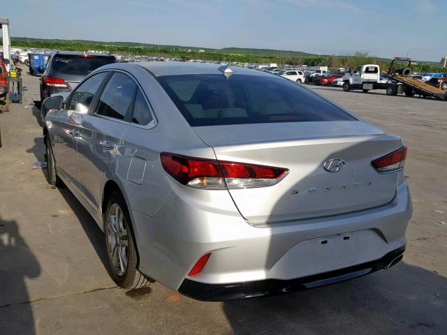 5NPE34AF3JH676843 - 2018 HYUNDAI SONATA SPO SILVER photo 3