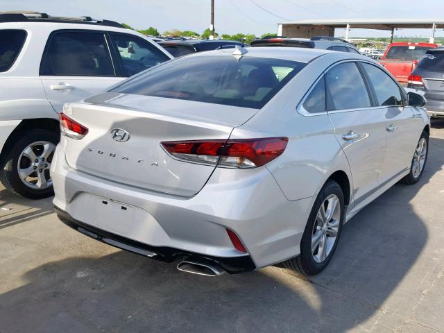 5NPE34AF3JH676843 - 2018 HYUNDAI SONATA SPO SILVER photo 4