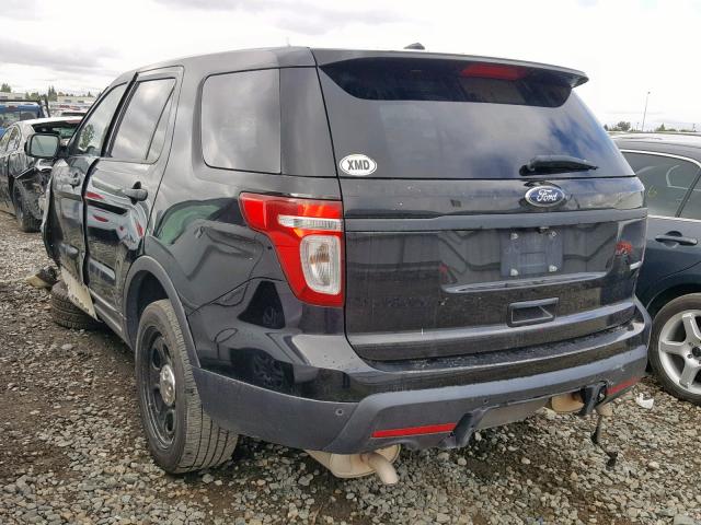 1FM5K8AR4FGB32766 - 2015 FORD EXPLORER P BLACK photo 3