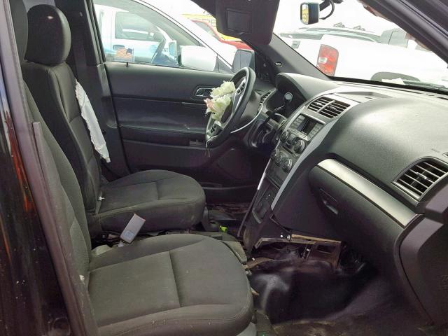 1FM5K8AR4FGB32766 - 2015 FORD EXPLORER P BLACK photo 5