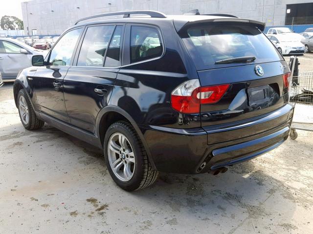 WBXPA93416WG89587 - 2006 BMW X3 3.0I BLACK photo 3