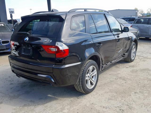 WBXPA93416WG89587 - 2006 BMW X3 3.0I BLACK photo 4