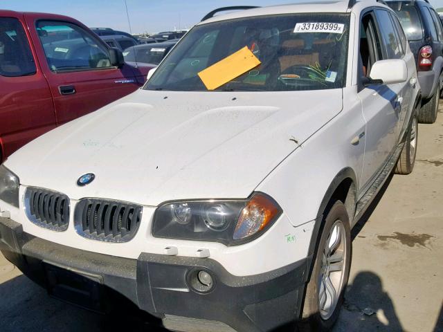 WBXPA93495WD04145 - 2005 BMW X3 3.0I WHITE photo 2