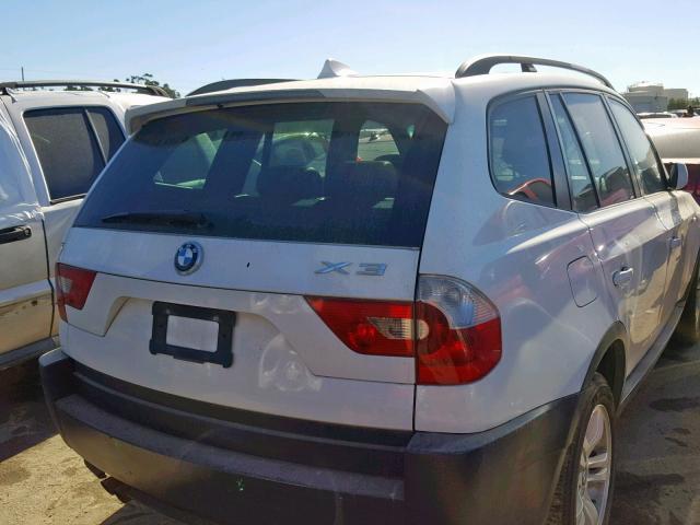 WBXPA93495WD04145 - 2005 BMW X3 3.0I WHITE photo 4