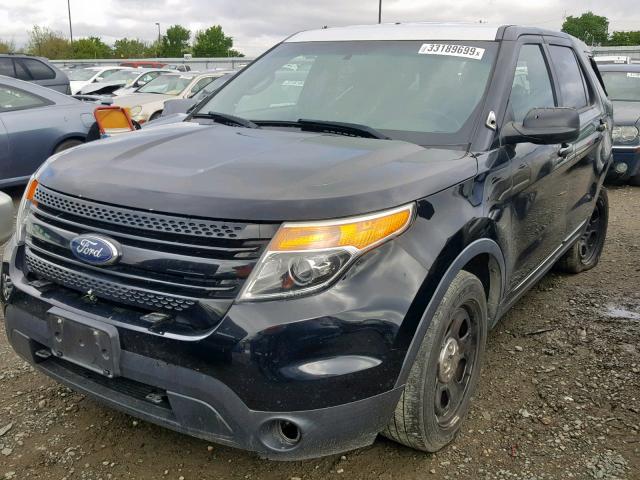 1FM5K8AR7DGC72906 - 2013 FORD EXPLORER P BLACK photo 2